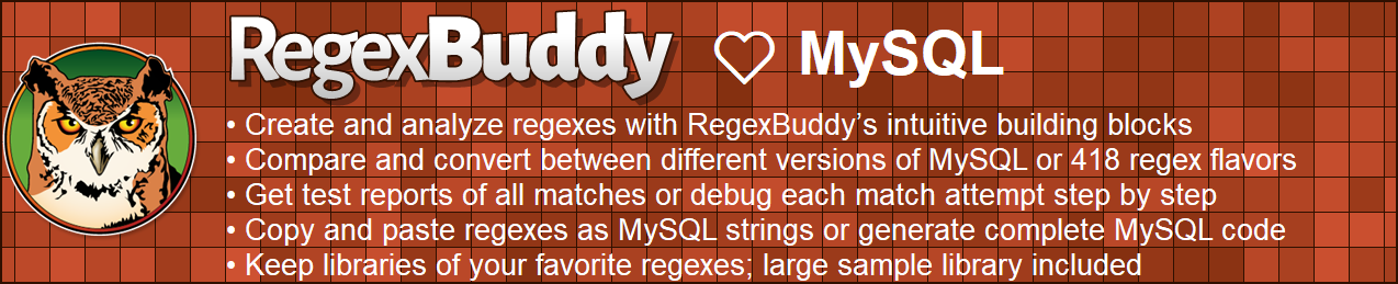 MySQL Regular Expressions With The REGEXP Operator