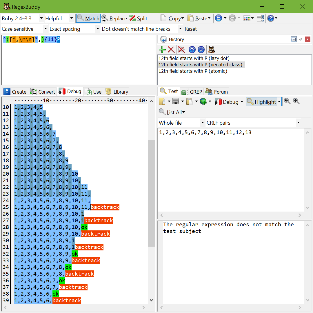 Runaway Regular Expressions: Catastrophic Backtracking